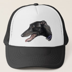 "Black Greyhound" Dog Art Pet