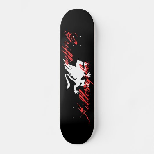 Black Griffin Killosopher Skateboard Deck (Voorkant)