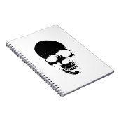 Black Grim Reaper Skull Notitieboek (Rechterzijde)