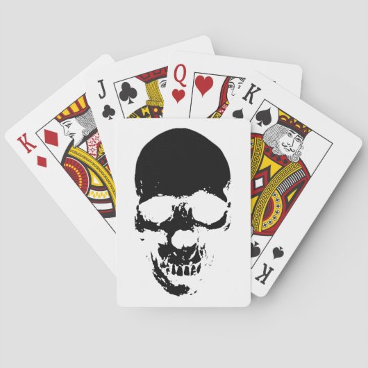 Black Grim Reaper Skull Pokerkaarten (Achterkant)