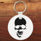 Black Grim Reaper Skull Sleutelhanger (Voorkant)
