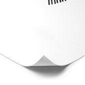 Black Grizzly Bear Animal Line Art Print Poster (Hoek)