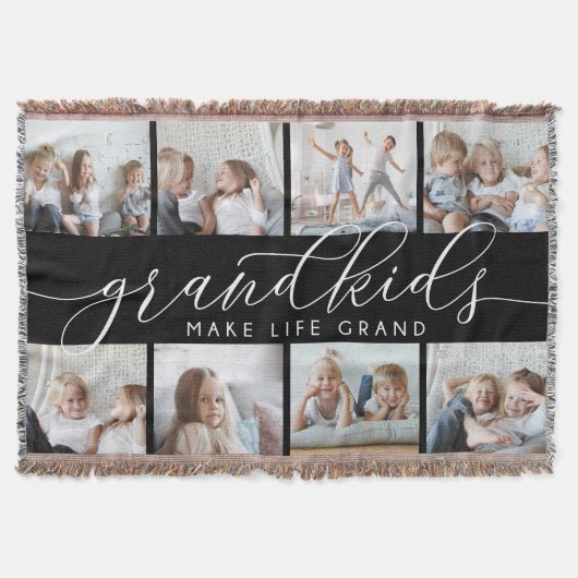 Black | Grootkinderen maken foto's van het leven Deken (Voorkant)
