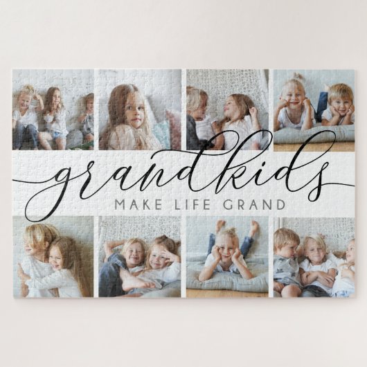 Black | Grootkinderen maken foto's van het leven Legpuzzel (Horizontaal)