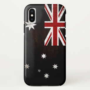 Black Grunge Australia Flag 2 Case-Mate iPhone Case