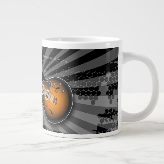 Black Grunge Burst Guitar Specialty Mok (Rechts)