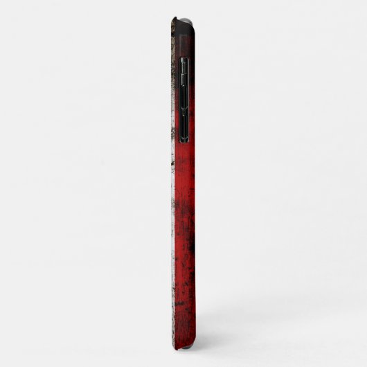 Black Grunge California State Flag Case-Mate iPhone Case (Achterkant/links)