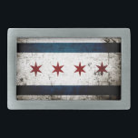 Black Grunge Chicago Flag Gesp<br><div class="desc">Black Grunge Chicago Flag. Voel u vrij om het ontwerp aan te passen aan uw eigen voorkeuren. U kunt de ontwerplocatie, -oriëntatie, achtergrondkleuren en -grootte wijzigen. Ook, kunt u uw eigen tekst toevoegen, of slogan plaatste zijn doopvont, plaats en grootte, allen om het ultieme persoonlijke cadeau voor u en uw...</div>