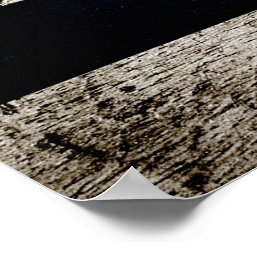 Black Grunge Chicago Flag Poster (Hoek)