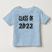 Black Grunge Class of 2022 Kinder Shirts (Voorkant)