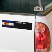 Black Grunge Colorado State Flag Bumpersticker (Op Truck)