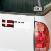 Black Grunge Denmark Flag Bumpersticker (Op Truck)