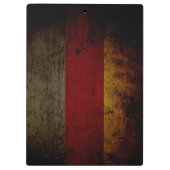 Black Grunge Duitsland vlag 2 Klembord (Achterkant)