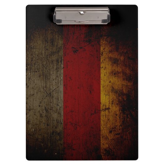 Black Grunge Duitsland vlag 2 Klembord (Voorkant)