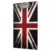 Black Grunge England Flag 3 Klembord (Links)