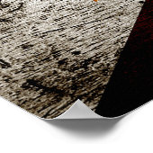 Black Grunge Filippijnse vlag Poster (Hoek)