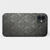 Black Grunge Floral Damask Gothic iPhone 5s Case (Achterkant (horizontaal))