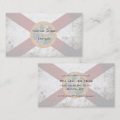 Black Grunge Florida State Flag Visitekaartje (Voorkant / Achterkant)