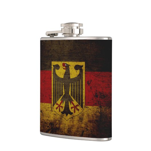 Black Grunge Germany Flag Heupfles (Links)
