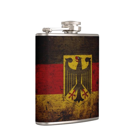 Black Grunge Germany Flag Heupfles (Rechts)