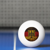 Black Grunge Germany Flag Pingpongbal (Net)