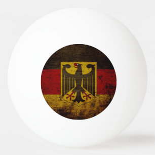 Black Grunge Germany Flag Pingpongbal