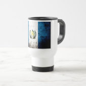 Black Grunge Guatemala Flag Reisbeker (Voorkant rechts)