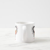 Black Grunge Heart Zonnebloem Espresso Kop (Achterkant)