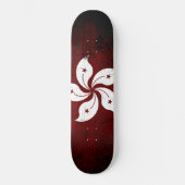 Black Grunge Hong Kong Flag Persoonlijk Skateboard (Voorkant)