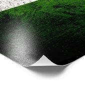 Black Grunge India Flag Foto Afdruk (Hoek)