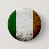 Black Grunge Ireland Flag Ronde Button 5,7 Cm (Voorkant)