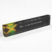 Black Grunge Jamaica Flag Naambordje