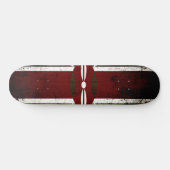 Black Grunge Kenya Flag Skateboard (Horizontaal)