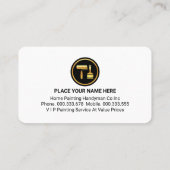Black Grunge Layer Paint Brush Visitekaartje (Achterkant)