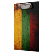 Black Grunge Litouwen Flag Klembord (Links)