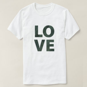 Black Grunge Love Valentijn T-shirt