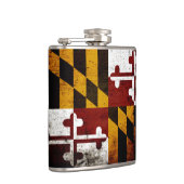 Black Grunge Maryland State Flag Heupfles (Rechts)