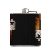 Black Grunge Maryland State Flag Heupfles (Achterkant)