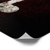 Black Grunge Maryland State Flag Poster (Hoek)