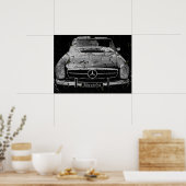 Black Grunge Mercedes poster door N.P. (Keuken)