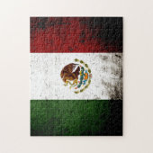 Black Grunge Mexico Flag Legpuzzel (Verticaal)