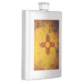 Black Grunge New Mexico State Flag Heupfles (Rechts)