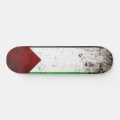 Black Grunge Palestine Flag Persoonlijk Skateboard (Horizontaal)