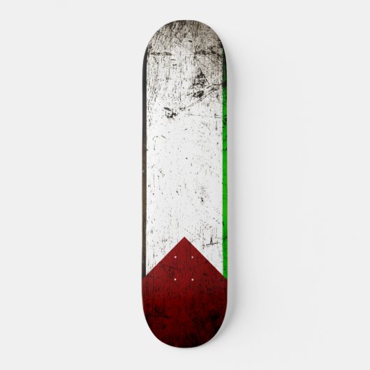 Black Grunge Palestine Flag Persoonlijk Skateboard (Voorkant)