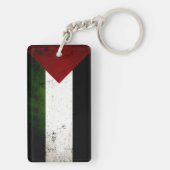 Black Grunge Palestine Flag Sleutelhanger (achterkant)