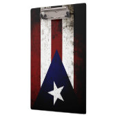 Black Grunge Puerto Rico Flag Klembord (Links)