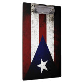 Black Grunge Puerto Rico Flag Klembord (Rechts)
