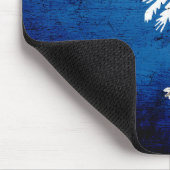 Black Grunge South Carolina State Flag Muismat (Hoek)