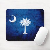 Black Grunge South Carolina State Flag Muismat (Met muis)