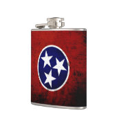 Black Grunge Tennessee State Flag Heupfles (Links)